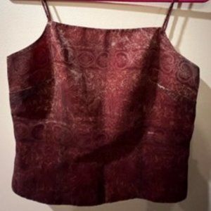 Ann Taylor Burgundy Lined Camisole Size 4